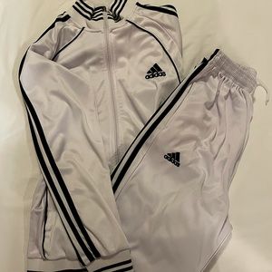 Black & White Adidas Track Suit